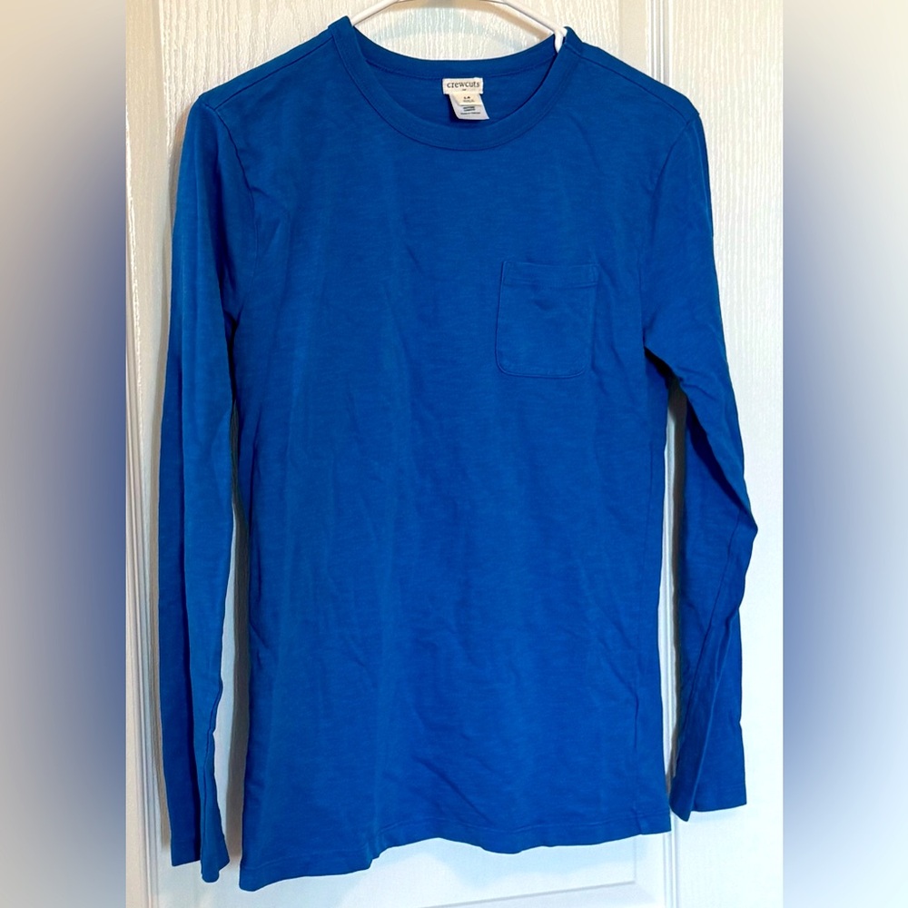 J.Crew Crewcuts boys long sleeve pocket tee NWOT